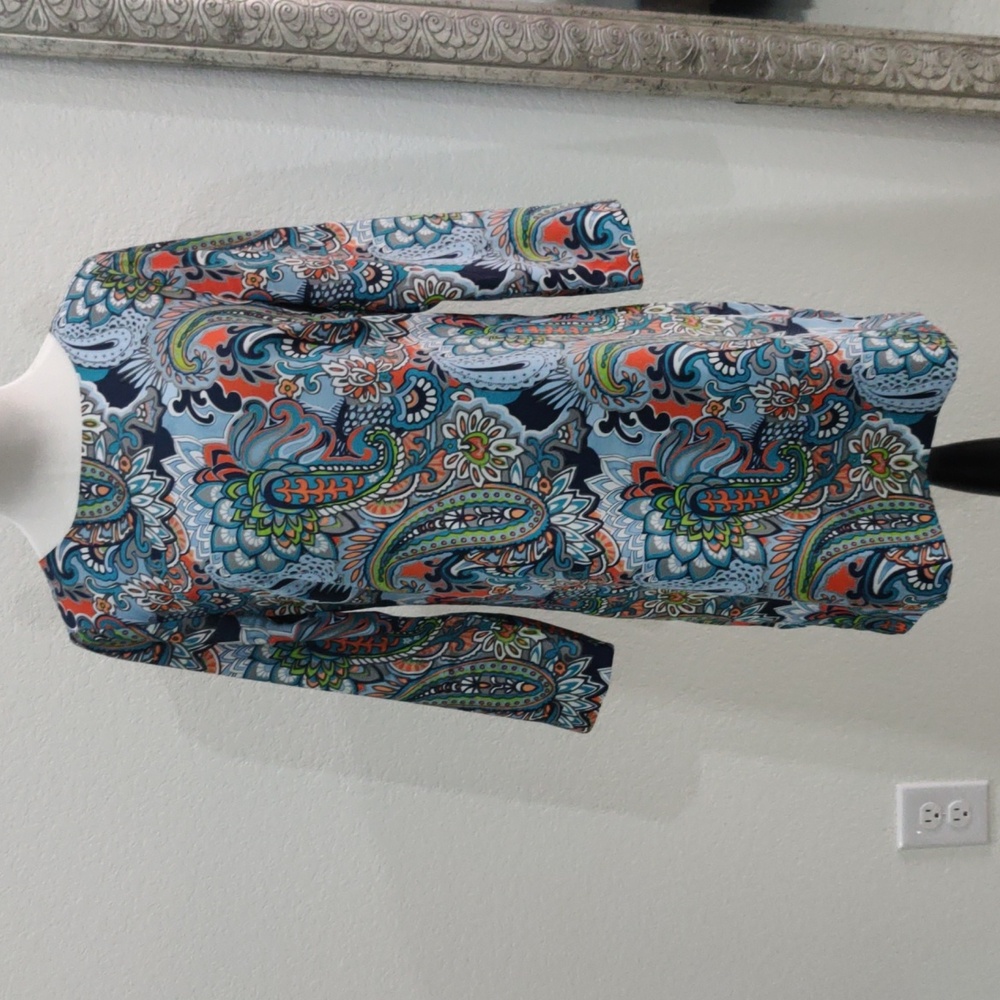 J. Crew paisley shift dress
